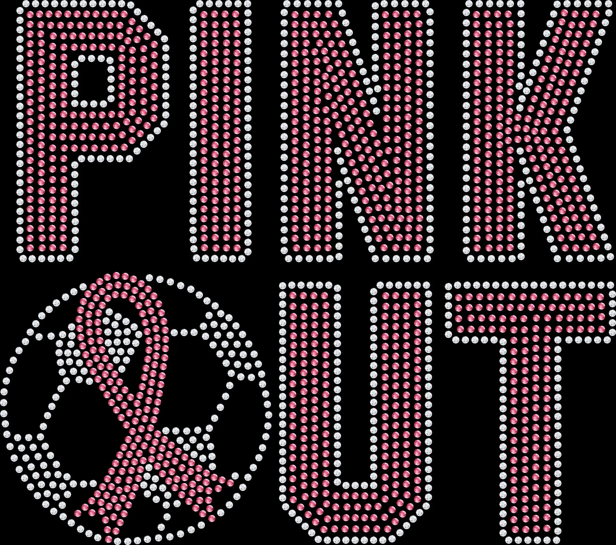 ⚽🩷 PINK Out Soccer Rhinestone Shirt | Breast Cancer Awareness Game Day & Soccer Mom Bling Tee 🎀💎📣✨ - 3466