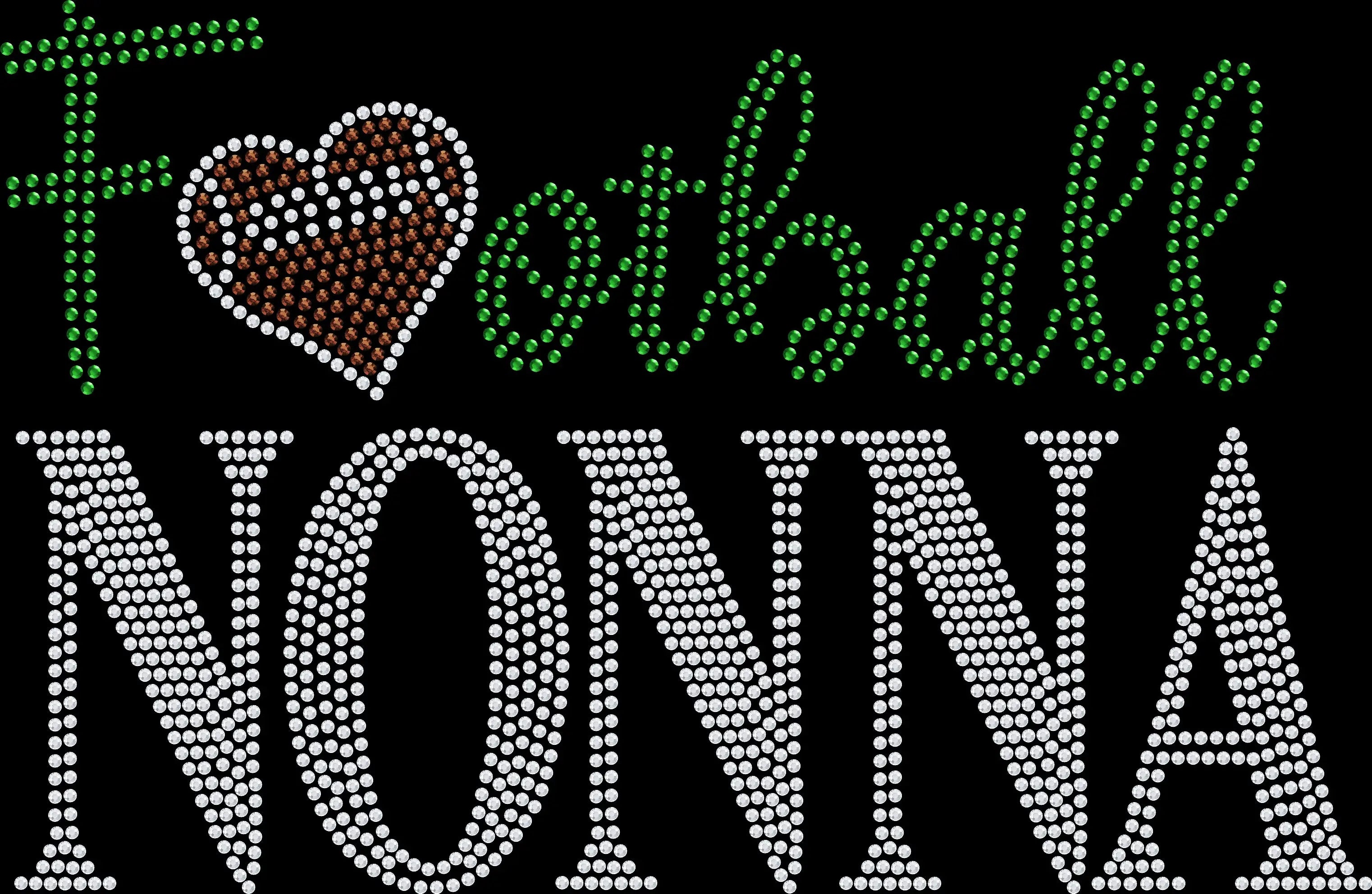 🏈👵 Football Nonna Rhinestone Shirt | Sparkly Football Grandma, Game Day & Proud Nonna Bling Tee 📣🏟️💎✨ - 3476
