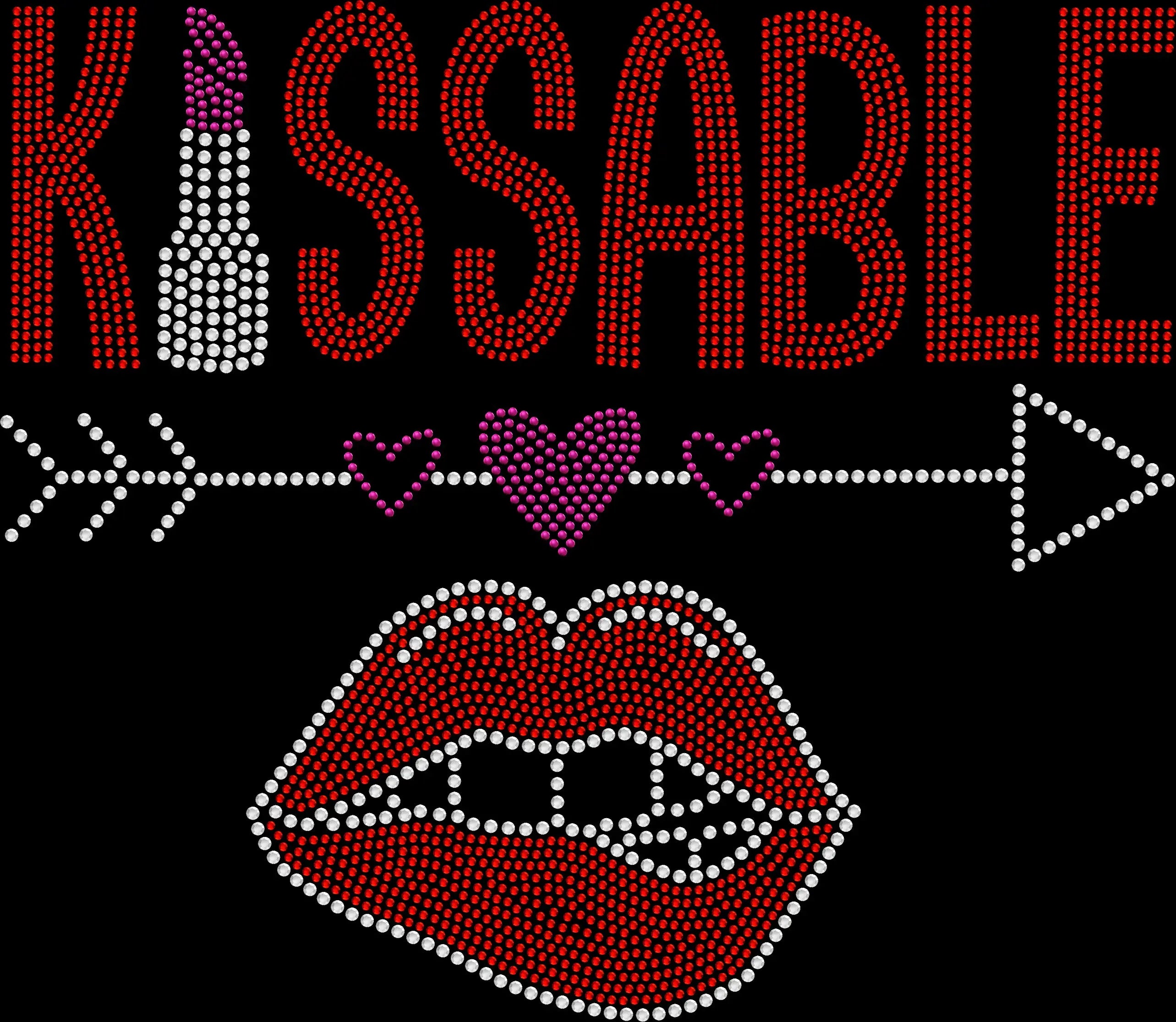 Kissable rhinestone shirt featuring a biting lips graphic with sparkling crystal embellishments on a soft women’s fashion tee, delivering flirty glam and bold statement style