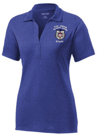 Ladies (Womens) AAU Blue Staff Polo