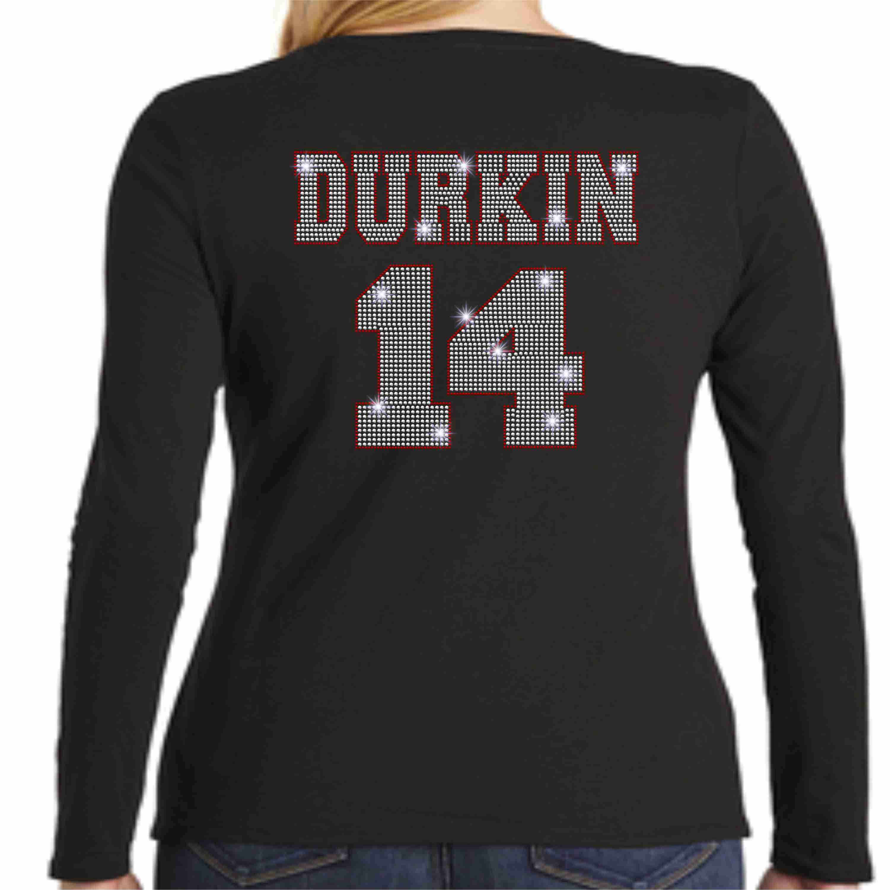 Add on- Add a name and/or number to the back of your item-Add On-Becky's Boutique-Name and Two Digit Numbers-Beckys-Boutique.com