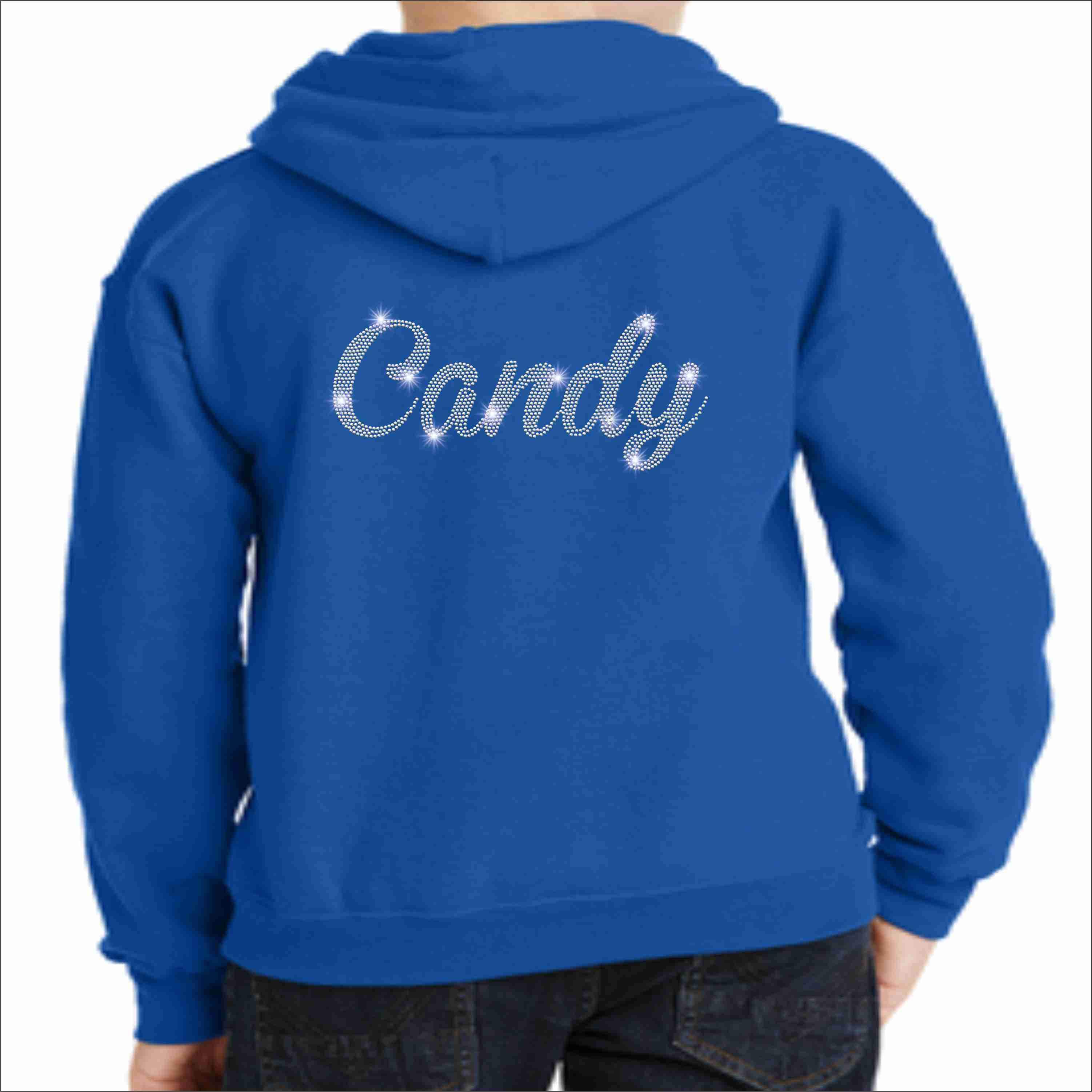 Brite Star Twirlers- Adult Bling Hoodie Hoodie Beckys-Boutique.com 