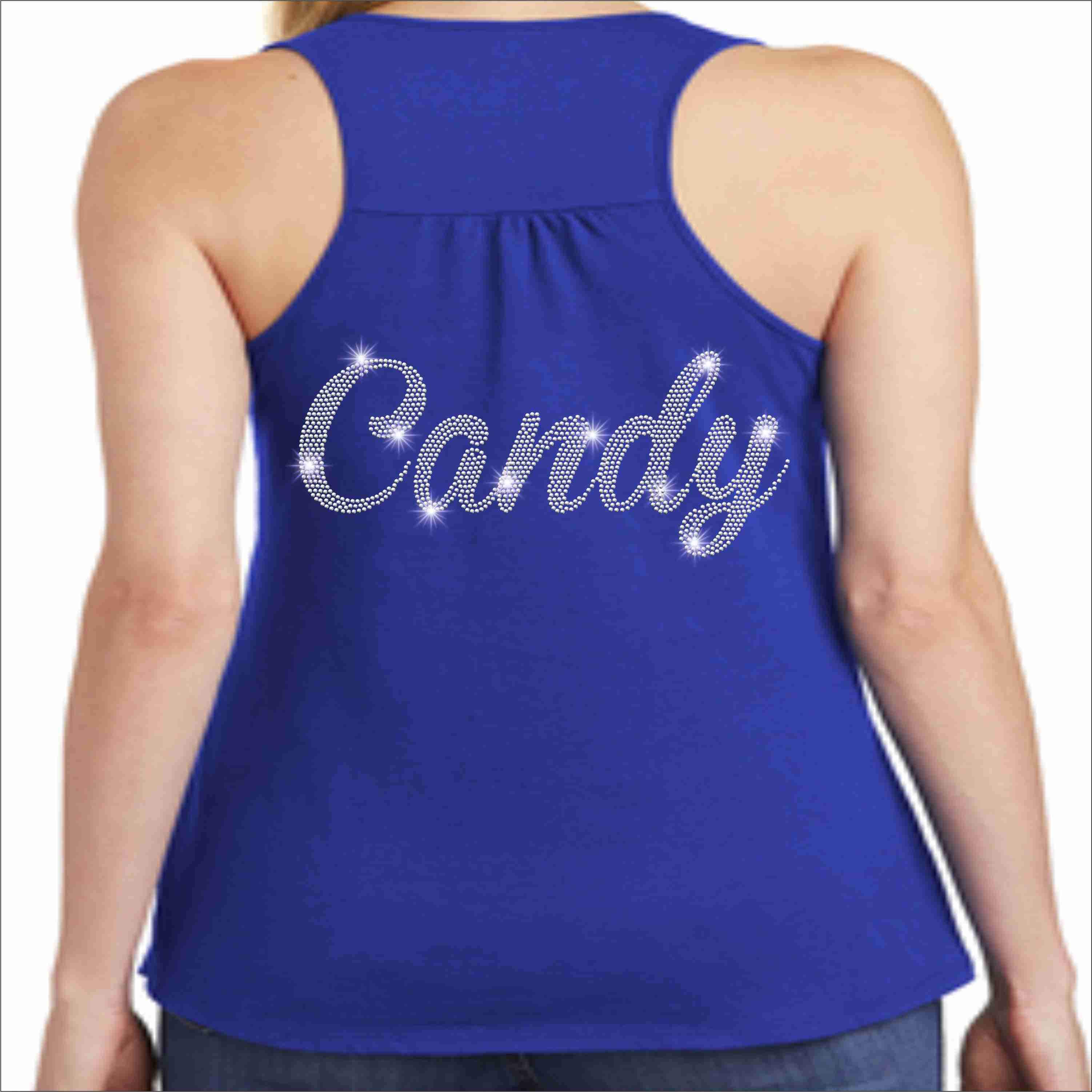 Brite Star Twirlers- Womens Gathered Racerback Tank Ladies Tank Beckys-Boutique.com 