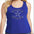 Brite Star Twirlers- Womens Gathered Racerback Tank Ladies Tank Beckys-Boutique.com Small Blue 