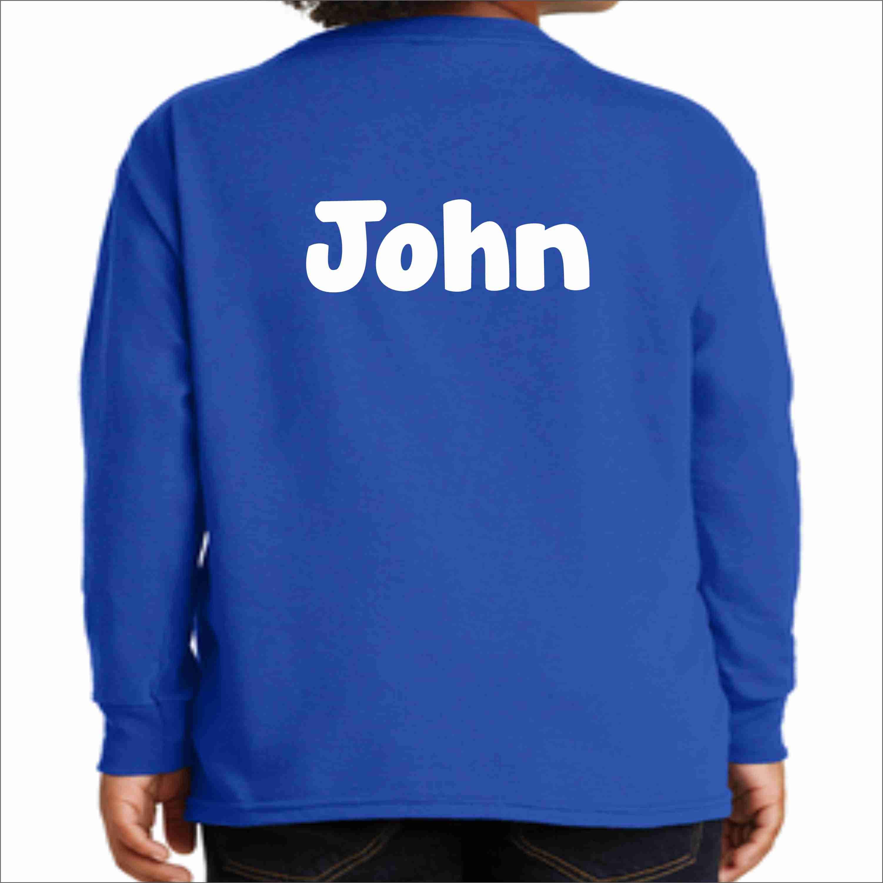 Brite Star Twirlers- Youth Short Long Sleeve Crew Neck Screen Print Long Sleeve Crew Neck Beckys-Boutique.com 