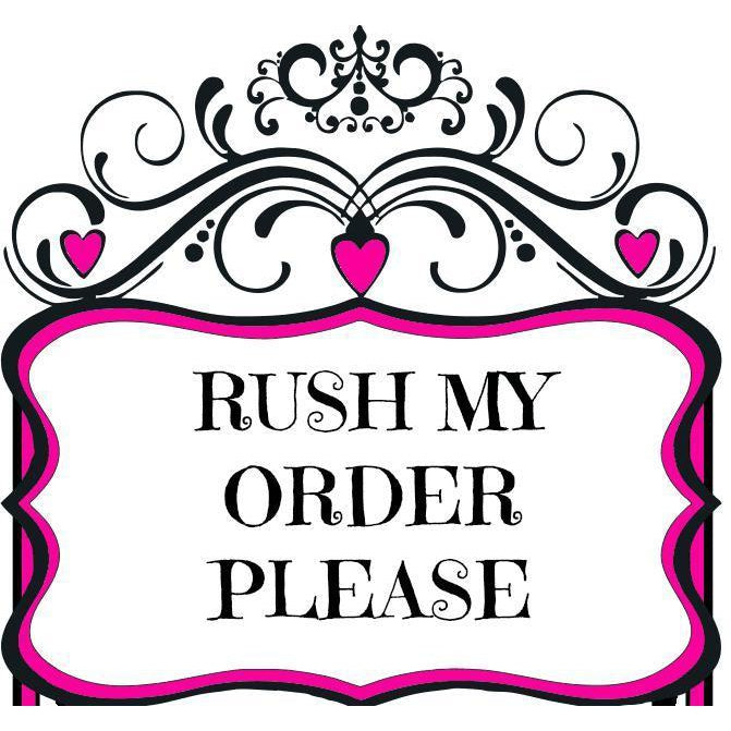 Rush Order Request- If you need your item shipped in less than a week, please add this to your cart with your item and your need by date