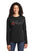 University Carillon Spangle Bling shirt -long sleeve crew neck Schools Becky's Boutique XS Black 