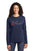 University Carillon Spangle Bling shirt -long sleeve crew neck Schools Becky's Boutique XS Navy Blue 