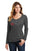 University Carillon Spangle Bling shirt - long sleeve v-neck Long Sleeve V-Neck Becky's Boutique XS Dark Heather Gray 