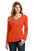 University Carillon Spangle Bling shirt - long sleeve v-neck Long Sleeve V-Neck Becky's Boutique XS Orange 